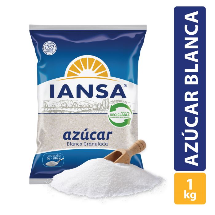 Azúcar Blanca 1kg Iansa