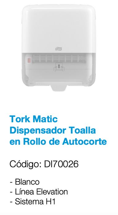 Toalla en Rollo Jumbo Matic® Premium 6 Rollos de 150 Metros marca Tork