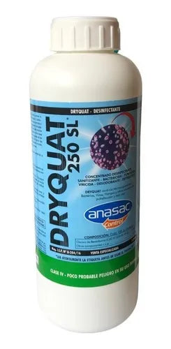 Dryquat 1 Litro Amonio Cuaternario Desinfectante